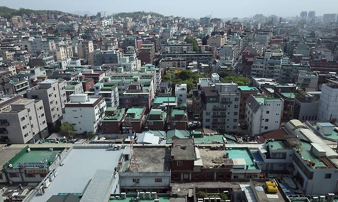 23일 서울 강서구 화곡동 빌라 밀집 지역의 모습. 연합뉴스