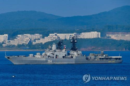 러 태평양함대 대잠 구축함 ‘아드미랄 트리부츠’ 자료사진. 타스 연합뉴스