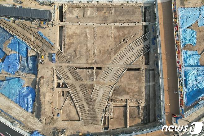 사진은 광화문 월대 유적 현황. (문화재청 제공) 2023.4.25/뉴스1