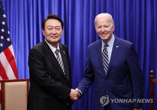 윤석열 대통령과 조 바이든 미국 대통령 [연합뉴스 자료사진. 재판매 및 DB 금지]