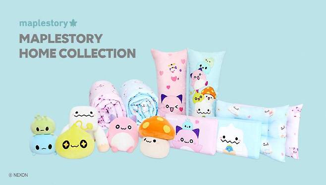 넥슨, 나라홈데코와 ‘메이플스토리’ 인형 및 침구류 컬래버 상품 출시