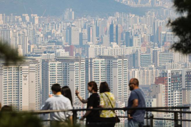 3일 서울 남산에서 바라본 시내 아파트 모습. (사진=연합뉴스)