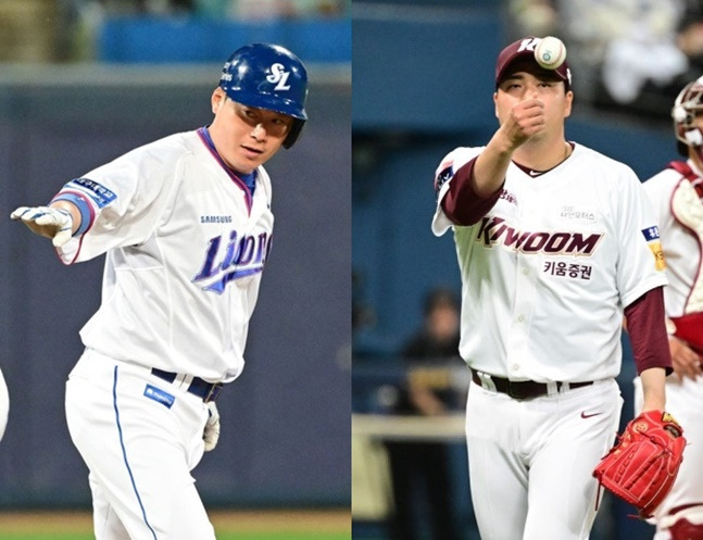 이원석(왼쪽)과 김태훈. /사진=OSEN