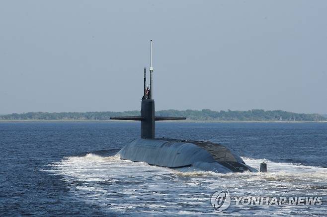 미국이 한국 방어를 위해 수십년만에 보내기로 한 SSBN [로이터 연합뉴스 자료사진. 재판매 및 DB 금지]