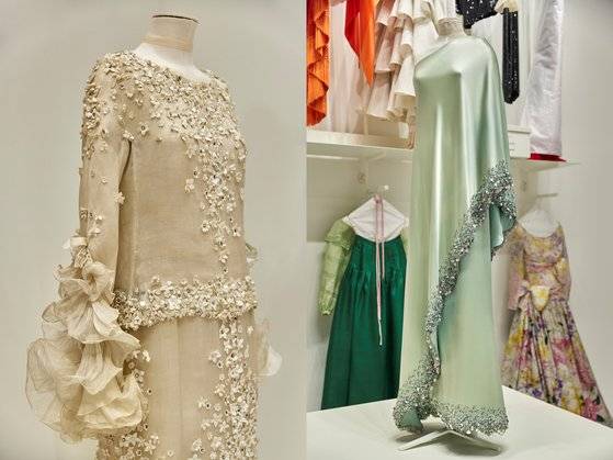 이번 전시에 공개된 발렌티노의 헤리티지 의상들. 사진 발렌티노