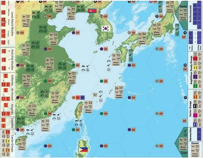 CSIS의 중국의 대만침공 워게임 작전 지도. /자료=CSIS