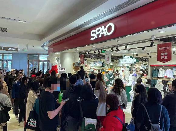 K패션 업체들이 올해 중국 사업에 공을 들일 계획이다. 사진은 중국 스파오 매장. /사진제공=이랜드