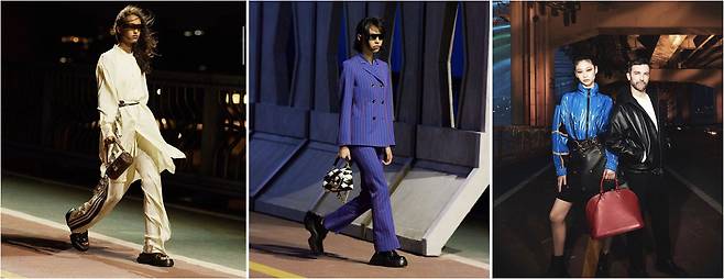 29일 한강 잠수교에서 열린 루이비통 패션쇼/루이비통