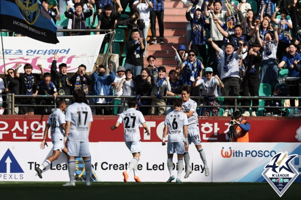 인천은 문지환의 득점으로 앞서갔다.(사진=프로축구연맹)