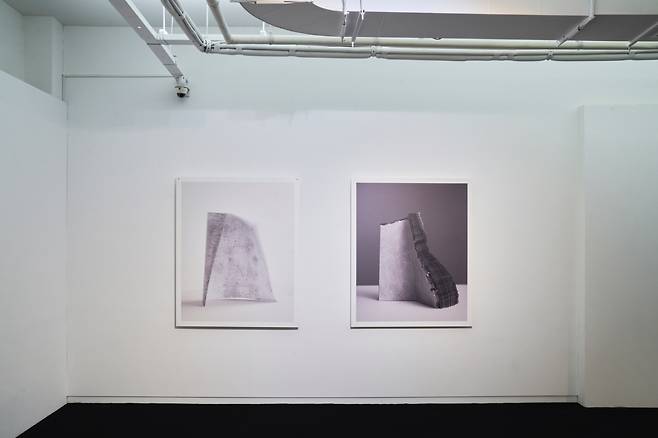 An installation view of photographs by Kim Do-young at the Swiss Pavilion in Gwangju (Courtesy of the artist)