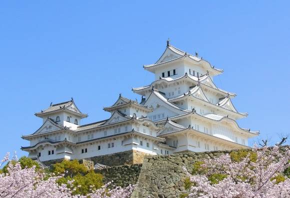 히메지성 천수각, 1608년, 일본 효고현.