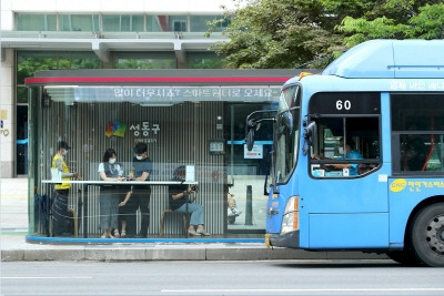 스마트쉼터 모습. 성동구청 제공