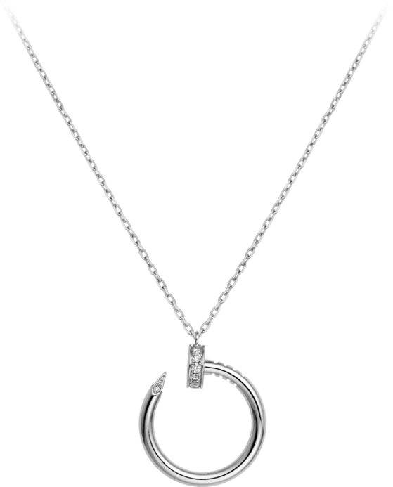 다이아몬드를 세공한 저스트 앵 끌루 목걸이. 사진 까르띠에