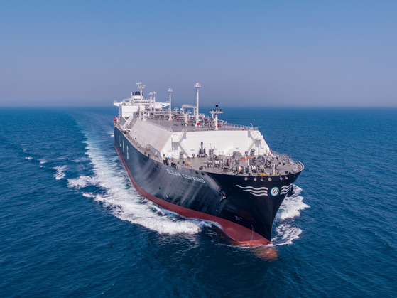 A 200,000-cubic meter liquefied natural gas (LNG) carrier built by HD Hyundai Heavy Industries [HD HYUNDAI]