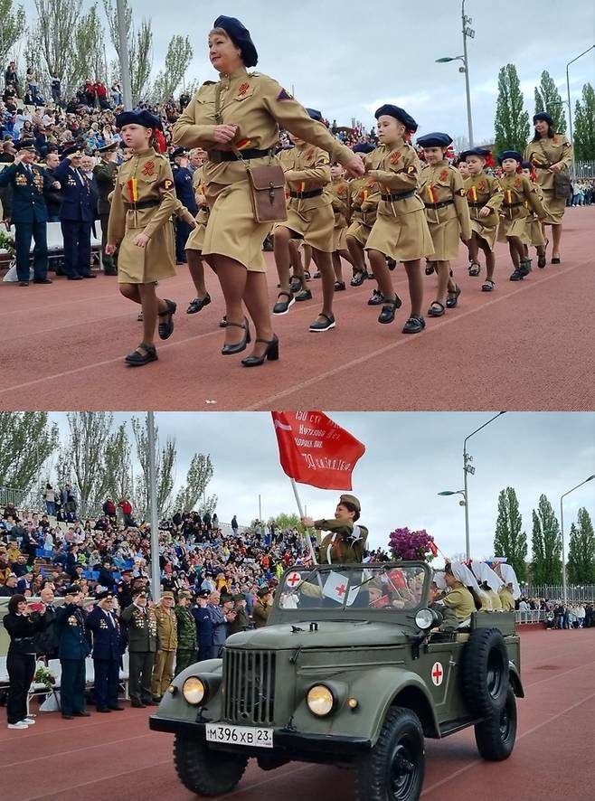 안톤 헤라셴코 우크라이나 내무장관 고문이 공개한 행사 당시 사진. [사진 출처 = 안톤 헤라셴코 트위터 캡처]