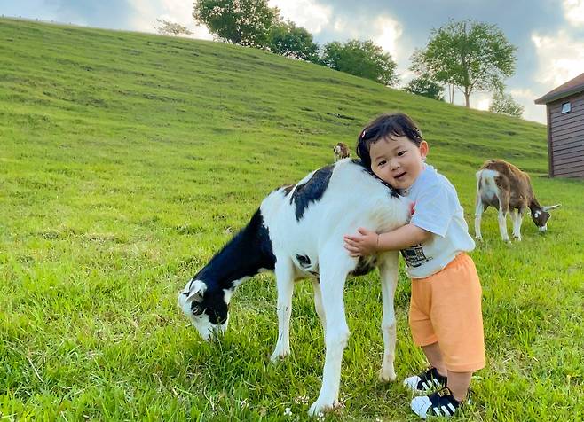 몽토랑 산양목장, 송아지와 어린이의 교감
