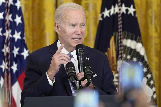 조 바이든 미국 대통령. AP연합뉴스