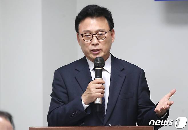 박광온 더불어민주당 원내대표가 4일 오전 서울 여의도 국회 의원회관에서 열린 더불어민주당 국방안보특별위원회 출범식에서 인사말을 하고 있다. 2023.5.4/뉴스1 ⓒ News1 임세영 기자