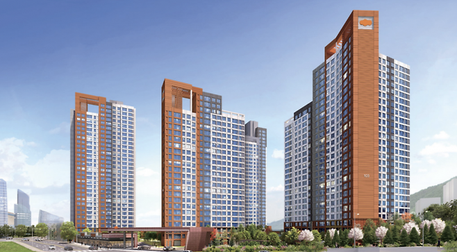 ‘e편한세상 용인역 플랫폼시티’ 투시도. [사진출처=분양홈페이지]