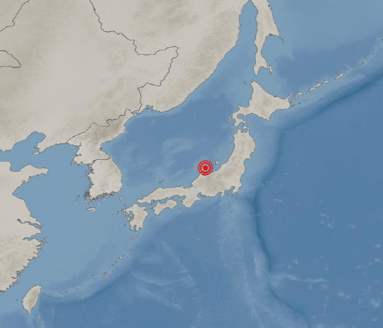 지진 발생위치. 사진=기상청