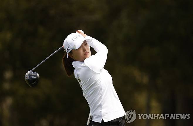 고진영의 첫날 경기 모습 [게티이미지/AFP=연합뉴스]