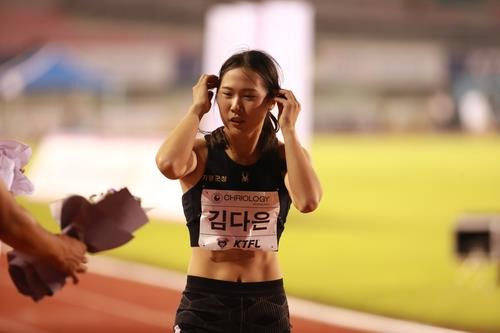 '쌍둥이 스프린터' 김다은 2022년 실업육상선수권 사진. [한국실업육상연맹 제공. 재판매 및 DB 금지]