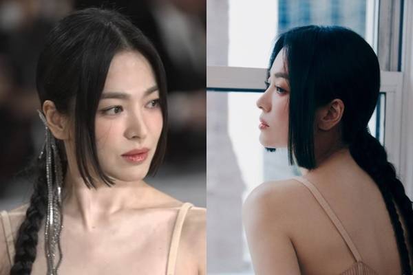 배우 송혜교가 히메컷을 선보여 눈길을 끌었다. /사진=송혜교 인스타그램