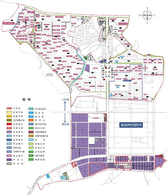 대구국가산업단지 2단계 공급 위치도