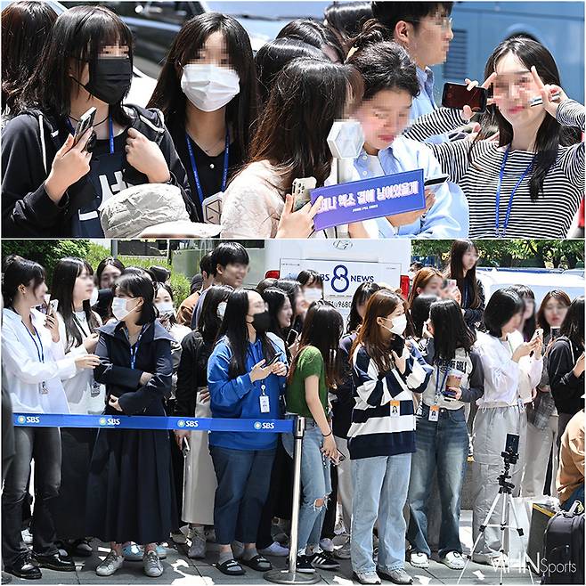 방송국 직원들도 응원