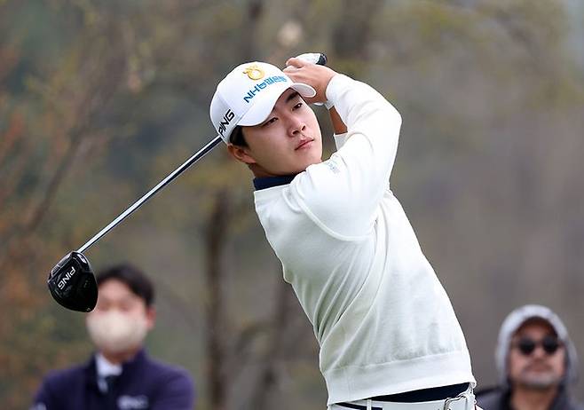 현재 제네시스 포인트 1위 김동민. ⓒ KPGA