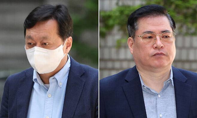 정진상(왼쪽), 유동규