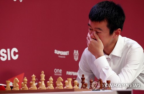 Bucharest, Romania - May 5, 2023: Ian Nepomniachtchi vs Ding Liren