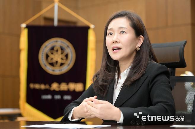 [데스크가만났습니다] 조선영 학교법인 광운학원 이사장. 김민수기자 mskim@etnews.com