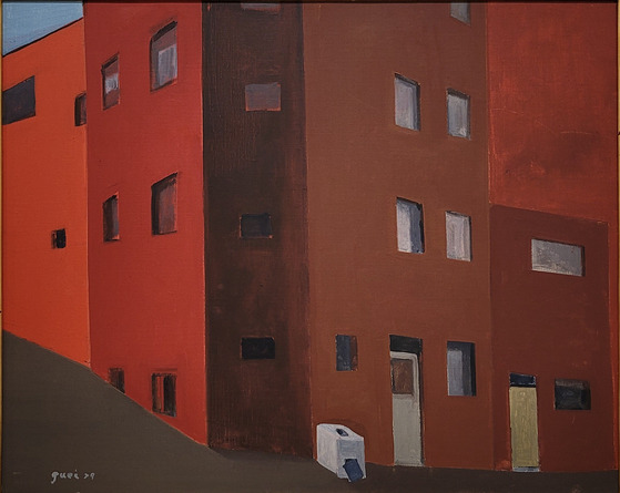 "Red Building"(1979) by Won Guei-hong [SUNGKOK ART MUSEUM]