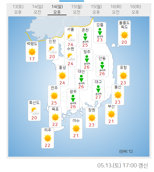 (제공=기상청 날씨누리)