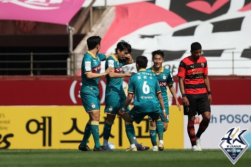 대전하나시티즌 전병관의 동점골 장면 [한국프로축구연맹 제공. 재판매 및 DB 금지]