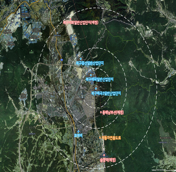 울산 매곡산업단지 복합개발사업지 위치도. 울산시 제공