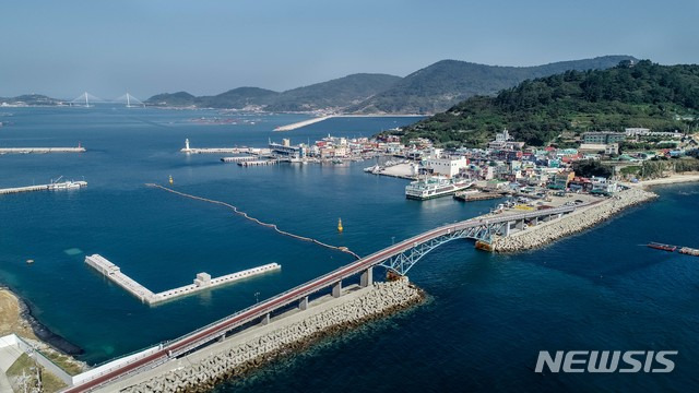 여수시 삼산면 거문도 전경.