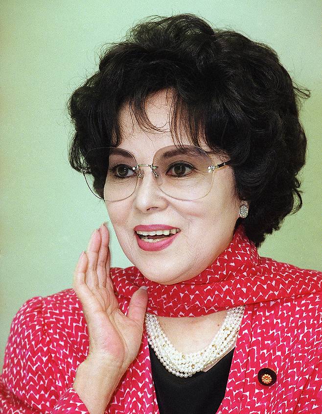 야마구치 요시코(리샹란)는 일본 귀환 후 18년간 자민당 소속 참의원을 지냈다. ⓒ연합뉴스