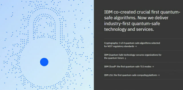 IBM 퀀텀 세이프 기술 알고리즘(이미지=IBM)