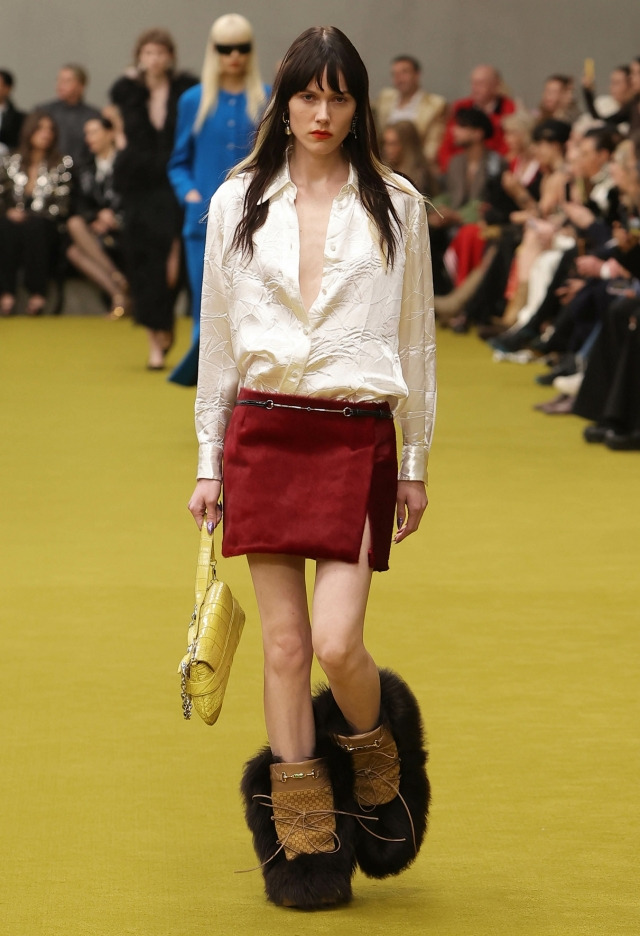 지난 2월 이탈리아 밀란 패션위크에서 공개된 '구찌 2023 가을 겨울 여성 컬렉션' 패션쇼 장면. 구찌 제공