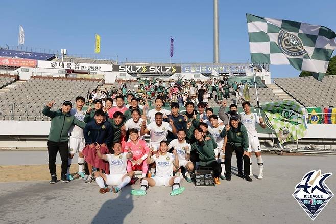 K리그2 1라운드 로빈을 무패로 끝낸 김포FC. 제공 | 한국프로축구연맹