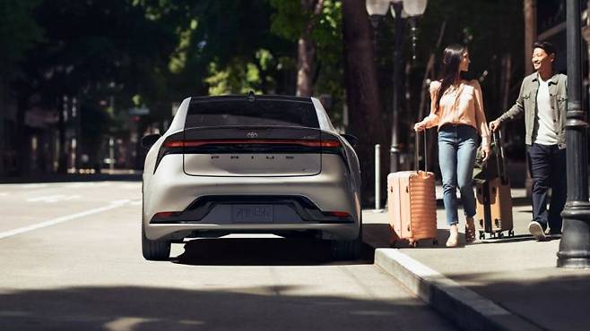 프리우스 5세대 후면  [사진=도요타 USA 홈페이지 갈무리]