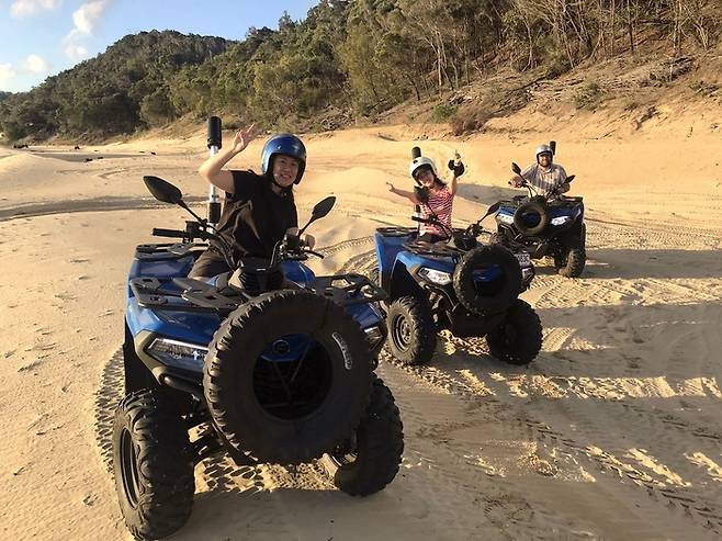 탕갈루마 아일랜드 리조트 ATV 쿼드 바이크 투어.  /사진= 강예신 여행+ 기자
