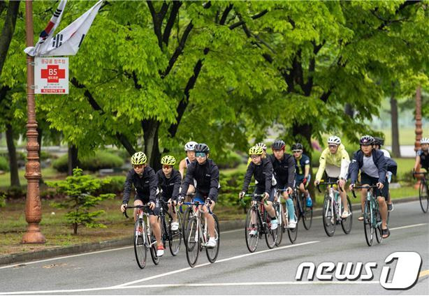 2023 서울시장배 전국 어린이 트라이애슬론 경기 모습. (서울시 제공)