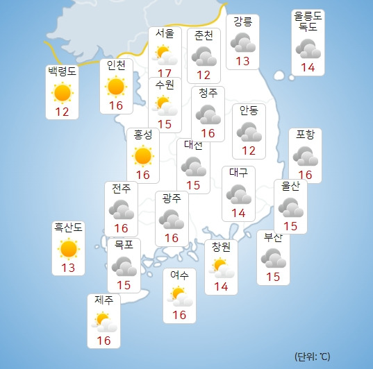 기상청 모레(20일) 오전 날씨 : 전국날씨,날씨예보,주말,주간날씨