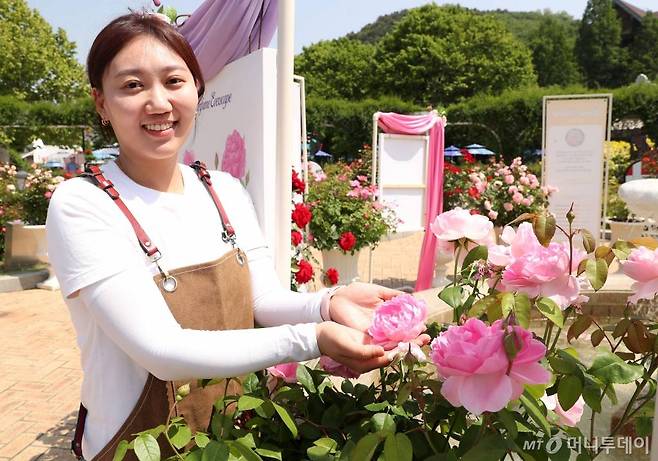 에버랜드 신품종 장미개발 수상자 배소정 프로./사진=김휘선 기자