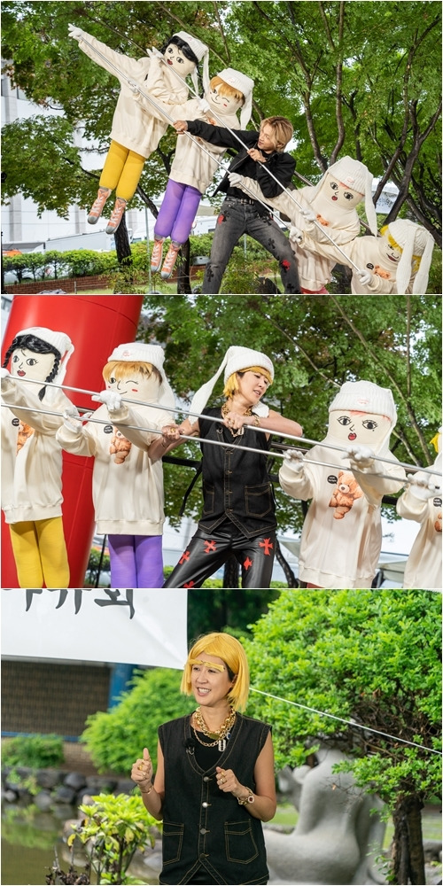 [서울=뉴시스] '홍김동전' 태양, 홍진경 (사진= KBS 2TV 제공)  2023.05.18 photo@newsis.com *재판매 및 DB 금지 *재판매 및 DB 금지