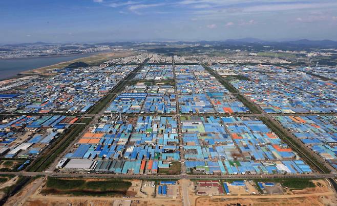 경기 시흥시에 위치한 시화산단 모습. 시흥시청 제공