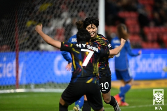 한국 여자 축구 에이스 지소연.  대한축구협회 제공